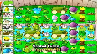Plants vs Zombies | SURVIVAL ENDLESS 8 flag I Hard Plants vs all Zombies GAMEPLAY FULL HD 1080p 60hz