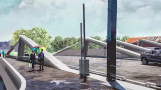 Voorstelling nieuwe Meulestedebrug te Gent