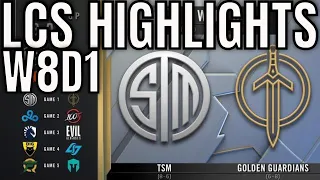 LCS Highlights ALL GAMES Week 8 Day 1 Spring 2020 League of Legends Championship Series