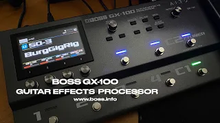 BOSS: GX-100 Guitar Effects Processor. With TOUCH SCREEN Editing!