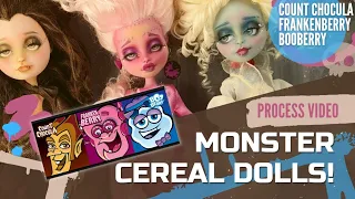 Making Monster Cereal Dolls! Rococo Style OOAK Repaint Customizing Process