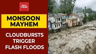 Monsoon Mayhem: Cloudburst Trigger Flash Floods In Uttarakhand, Himachal, Jammu And Kashmir