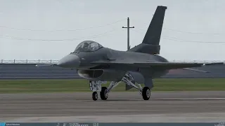 F-16C Viper doing unrestricted climb after take off: DCS