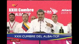 Maduro dirige la Cumbre XXIII del ALBA-TCP en el Palacio de Miraflores, 24 abril 2024