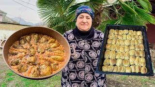 OUR VILLAGE IS NATURE'S PARADISE! GRANDMA'S UNIQUE BAKLAVA AND CHICKEN RECIPE | VILLAGE LIFE COOKING
