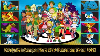 EVERY ASH COMPANIONS NEW POKEMON TEAM