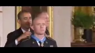 Obama gives medal of honor to hero Sgt Ty Carter RAW footage