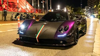 Adrian Sutil driving his Pagani Zonda 760 Viola in Monaco ! Lovely V12 Sounds