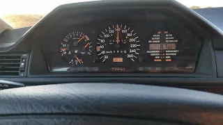 Mercedes W124 E500 326hp 70-160 Acceleration PURE SOUND