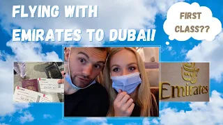 WE'RE GOING TO DUBAI! First time flying with Emirates | Heathrow Airport to Dubai 2022