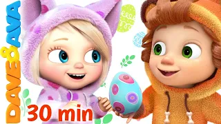 🐰 Sleeping Bunnies and More Baby Songs | Happy Easter | Nursery Rhymes by Dave and Ava 🐰