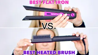 $500 Flat Iron vs $50 Heated Hair Brush!