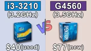 i3 3210 vs G4560 | GTX 1050 Ti OC | New Games Benchmarks