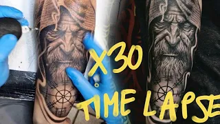 VIKING TATTOO / TIME LAPSE X30