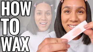 HOW TO WAX YOUR EYEBROWS FROM HOME 2020 | BECOME A PRO BY THE END OF THIS VIDEO!