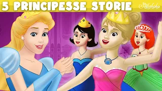 La Principessa Sul Pisello e 5 Principesse Storie | Storie Per Bambini Cartoni Animati