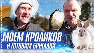 Дядя Юра и Бригада Моют Кроликов / Новые Крутые Клетки Готовы / Готовим в Тандыре | Перезалив