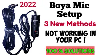 How to use Boya mic in Laptop/PC | Boya mic not working on pc | How to connect Boya mic to laptop