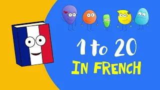 🇫🇷 French 1 to 20 children's song | Learn French for kids