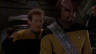 Lt. Commander Worf and Chief O'Brien meet again