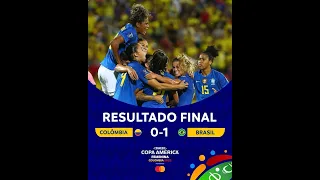 Brazil vs Colombia 1-0 ।Women’s Copa America Final 2022 ।Brazil Champions