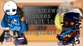 Dreamswap sanses react to their originals/Дримсвап сансы реагируют на их оригиналы 1/3