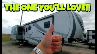Wow! Very cool MID-BUNK Fifth Wheel from Open Range!
