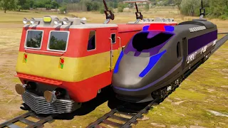 Police & Thief Train Race - Thief Escape From jail Funny Cartoon - Choo choo train kids videos