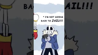 Papyrus and Sans Find the Joke Police! Undertale Comic Dub! #Undertale #Shorts