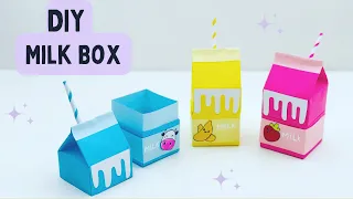 🔸DIY Origami Paper Milk Box / Paper Craft / Origami Storage Box DIY 🥰 / Organizer Box #diy #craft