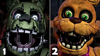 FNAF Deluxe 1 & 2 - Full Animatronic, Jumpscares, Extras List