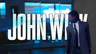 John Wick - House Shootout Scene from Movie Gameplay ( 100% Cinematic ) Hitman 3