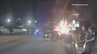 Officers rescue unconscious man from burning car in White Settlement