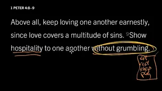 Only Love Can Cover Sin: 1 Peter 4:8