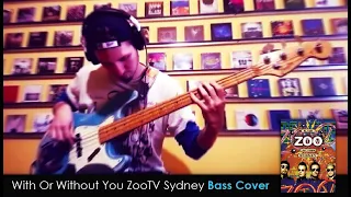 U2 With or Without You ZooTV Sydney Bass Cover TABS daniB5000