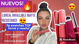 🔥NUEVOS LOREAL Infallible Le Matte... swatches y reseña...  valen la pena?🤔 | KAREN GUP