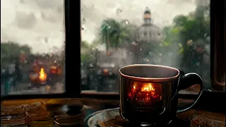 Rain and Fireplace Ambience - Study, Focus and Relax | Without Music | 1 Hour