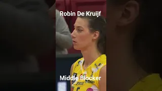 Robin De Kruijf Middle Blocker #volleyball #europeanvolleyball