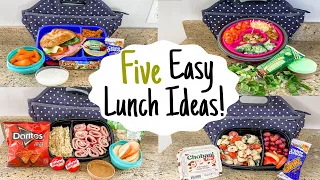 5 TASTY COLD LUNCH BOX IDEAS! | Quick EASY Recipes For WORK & SCHOOL! | Julia Pacheco