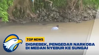 Digrebek, Pengedar Narkoba di Medan Nyebur ke Sungai