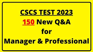 CSCS Test 2023 | CSCS Test for Manager & Professional | CiTB Health & Safety Test | CSCS card UK