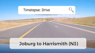 Timelapse drive: South African N3 Highway - Joburg to Harrismith (with classical music - Beethoven)