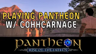 I Played a Monk in Pantheon: Rise of the Fallen with CohhCarnage (Pre-Alpha MMORPG Gameplay)