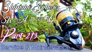 Shimano Spheros 2021 SWA 10000PG Part 2/3 - Reel service, repair and maintenance -
