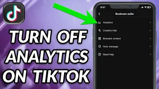 How To Turn Off Analytics On TikTok
