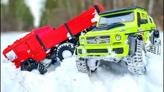 MERCEDES G63 and MAN KAT 6x6 - RC Truck Rescue MISSION