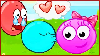 Красный шарик сражается против квадратов за свою любовь.Игра Red Ball 4 от Котика Браяна про шар