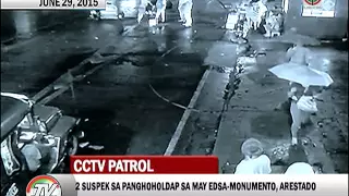 Sapul sa CCTV: 2 holdaper sa Monumento, kalaboso