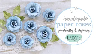 DIY Paper Roses for cardmaking & scrapbooking