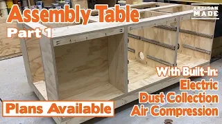 How to build an Assembly Table Workbench / Mobile Workbench Ideas / Outfeed Table / Shop Upgrade
